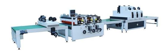 SPC Flat Wood UV Printing Lacquer Coating Machine 380V Three Phase